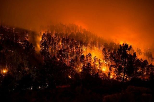 Una oleada de incendios quema Galicia y deja tres muertos