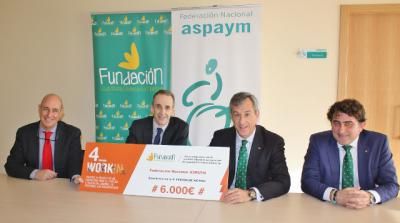 La Fundación Caja Rural CLM entrega una ayuda ‘Workin’ de 6.000 euros a ASPAYM