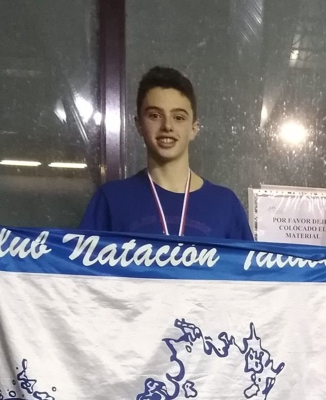 Iván Gómez, del CN Talavera, logró cuatro medallas en el Regional Alevín Somos Deporte 3-16