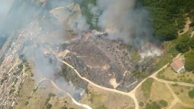 ESCALONA | Extinguido el incendio forestal