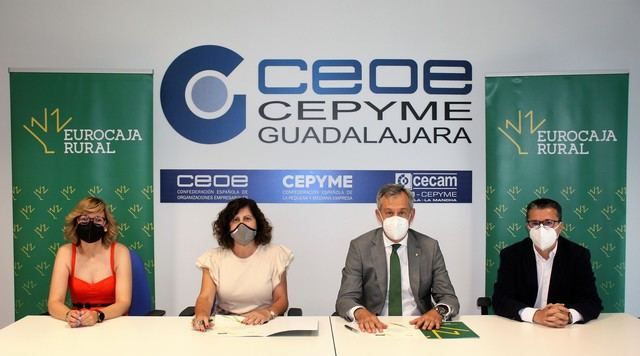 Eurocaja Rural y CEOE-CEPYME Guadalajara suscriben un convenio social para reactivar la economía