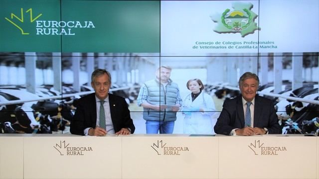 Eurocaja Rural suscribe un convenio financiero con los veterinarios de la región