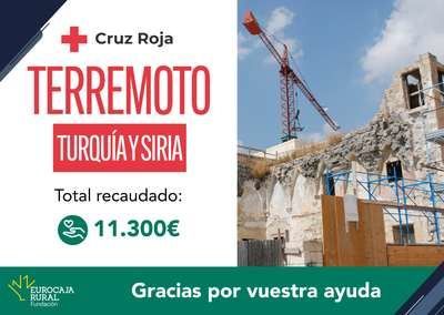 Eurocaja Rural destina casi 12 mil euros al terremoto de Turquía y Siria