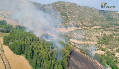 Otro incendio en CLM: 45 efectivos trabajan en su extinción