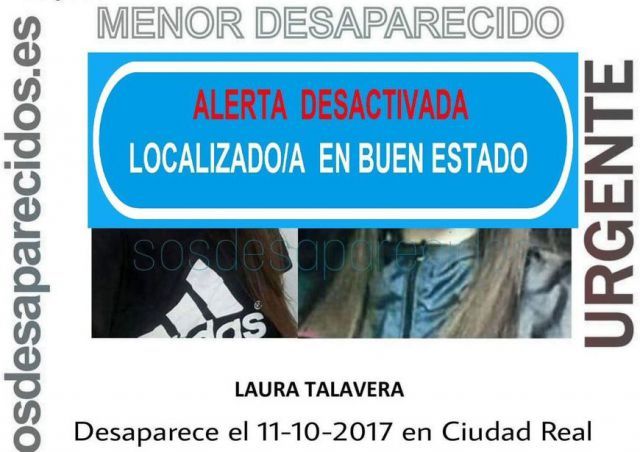 Localizada en Madrid la menor desparecida en Ciudad Real