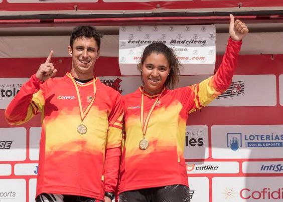  Alberto Ruiz y Daniela Moreno, del Club BMX Talavera, Campeones de España de BMX 2017