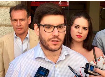 El presidente de Nuevas Generaciones en la ciudad de Toledo, Miguel León, en una imagen de archivo