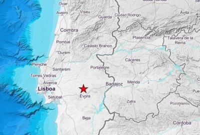 El terremoto de 4,4 grados de la localidad portuguesa de Arraiolos se siente en Extremadura