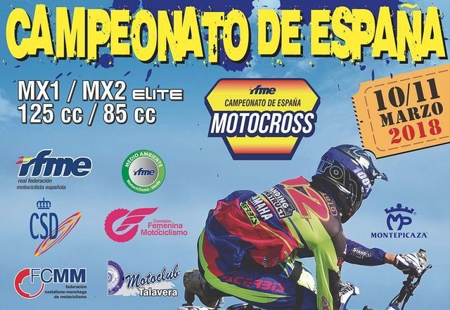 El Campeonato de España de Motocross reunirá en Talavera a más de 160 pilotos