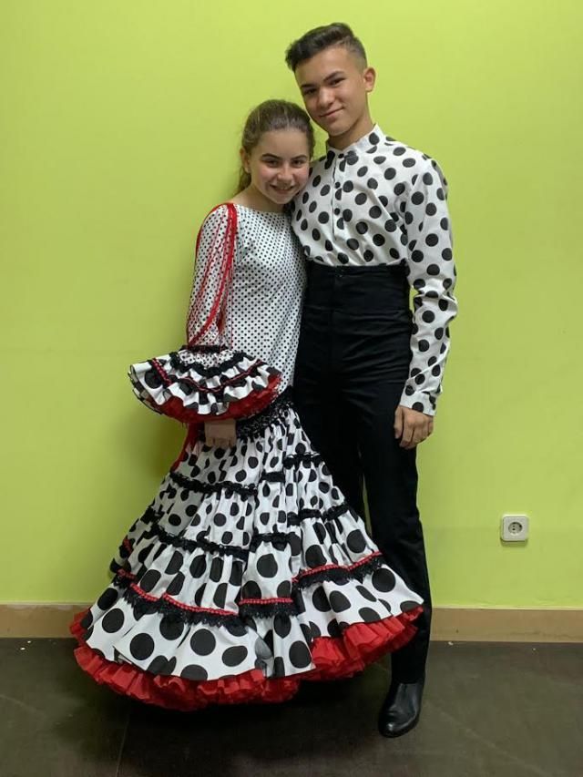 Daniela Colado y Álvaro Velasco, subcampeones de España de sevillanas