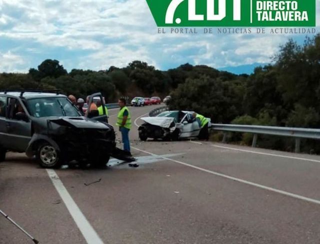 Accidente de tráfico en la carretera Talavera-Los Navalmorales