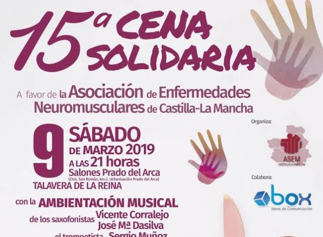 ASEM CLM celebra este sábado en Talavera su tradicional cena benéfica