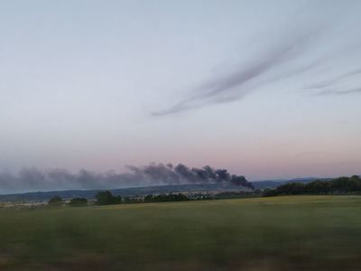 Una columna de humo surca el cielo talaverano desde Patrocinio