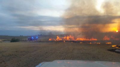 Incendio en el vertedero de El Casar de Escalona