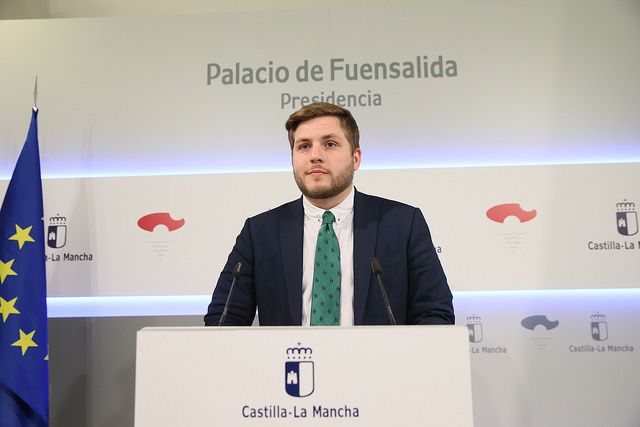 El portavoz del Ejecutivo autonómico, Nacho Hernando, en rueda de prensa