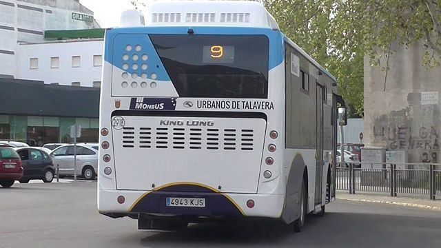 Autobus en Talavera | Foto: YouTube Ferrocarril Ibérico - Canal Oficial