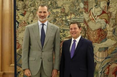 Page traslada al rey Felipe VI los principales retos y proyectos de Castilla-La Mancha