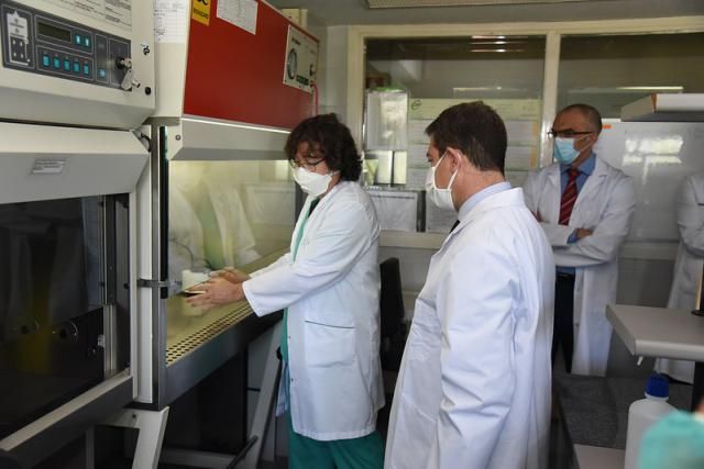 Emiliano García-Page durante su visita al Instituto de Ciencias de la Salud de Castilla-La Mancha