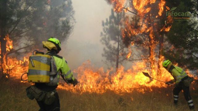 Incendio / Infocam / Imagen de archivo