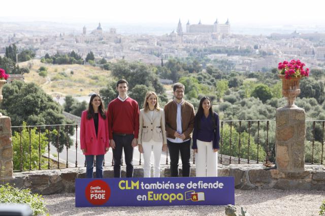 PSOE CLM presenta unos candidatos jóvenes con "convicción europeísta" para que la UE "siga creciendo"