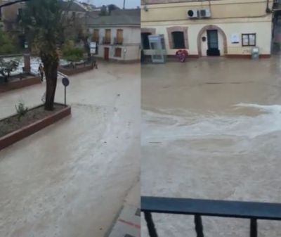 VÍDEO | Llueve y… calles desbordadas en Cebolla