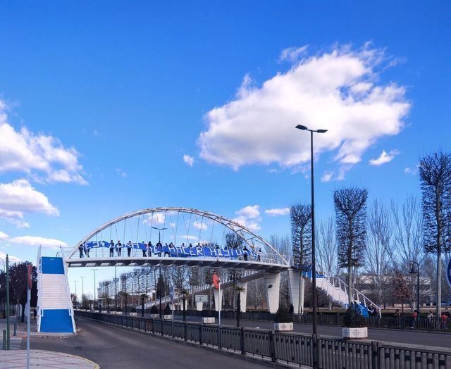 Imagen del recorrido del autobús del CF Talavera en su partida a tierras extremeñas