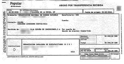 La OID denuncia al administrador concursal por su actuación durante la tramitación del concurso iniciado por la ONCE