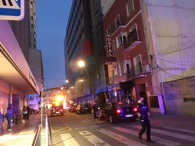 FOTOS | Incendio en un hostal en el centro de Talavera