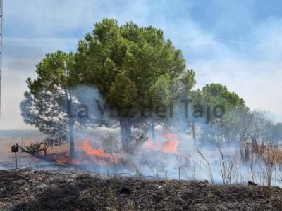 Incendio en el Camino Viejo de Talavera