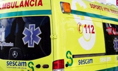 Accidente entre una ambulancia y dos coches