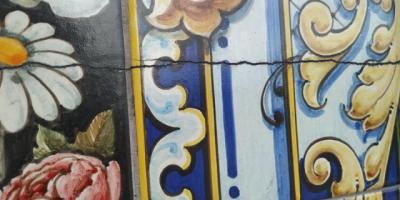 Preocupación en Talavera por una grieta de 2 metros aparecida en el mural de Las Mondas