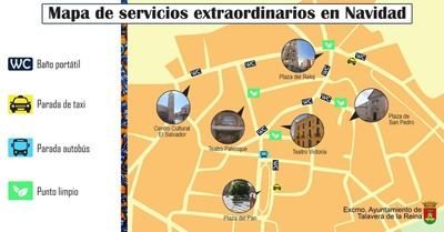 Cortes de tráfico y prohibición de aparcar en zonas del centro de Talavera por Navidad