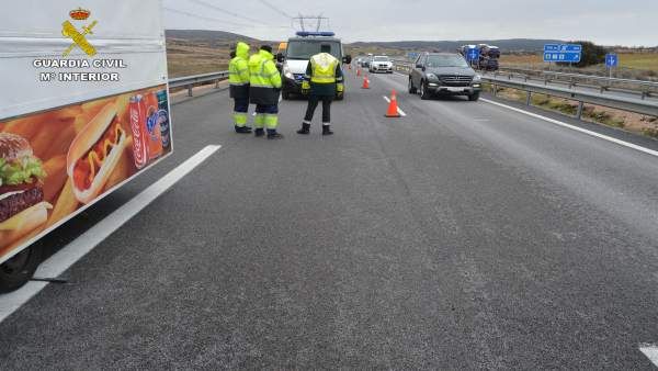 Detenido el conductor del camión que atropelló mortalmente a un hombre en Zafra de Záncara