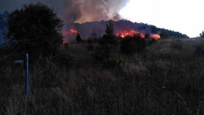 Otro nuevo incendio en la zona de Robledo del Mazo