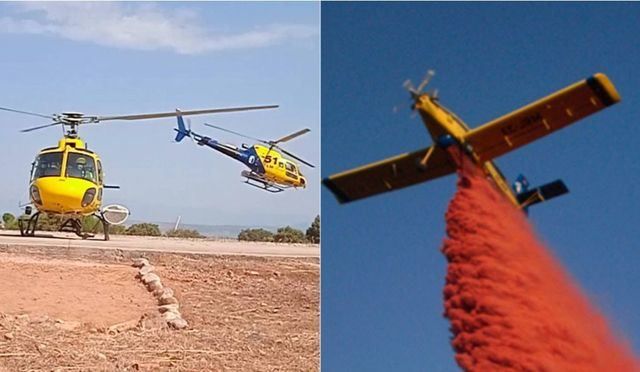 La Bifor de Talavera lucha contra el fuego en el Valle del Tiétar