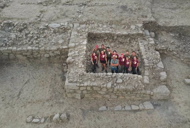 Torreón hallado en el parque arqueológico de Libisosa - JCCM