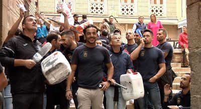 Los Bomberos de Toledo se manifiestan frente el Ayuntamiento 