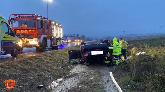 La Puebla de Montalbán: Una mujer y un hombre, heridos en un choque entre dos vehículos