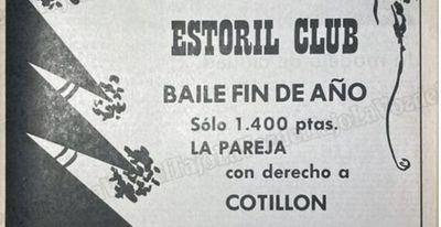 Cotillón y orquesta por 1.400 pesetas en Talavera