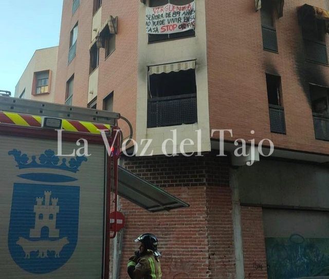 Se incendia, otra vez, el edificio ‘okupado’ de Talavera