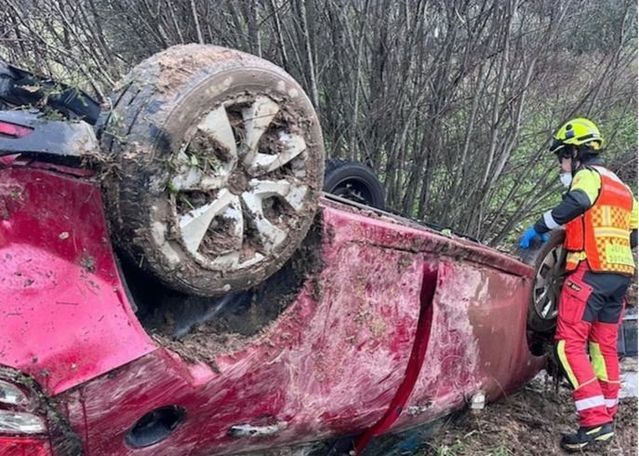 Trasladan al Hospital de Talavera a una mujer de 45 años tras un accidente