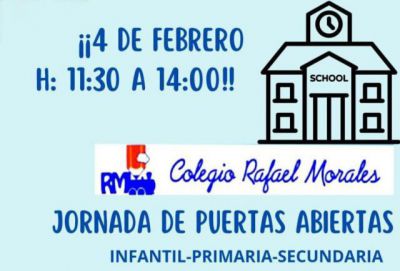 El próximo 4 de febrero tienes una cita en el Colegio 'Rafael Morales'