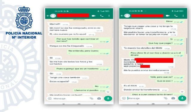 Vuelve a circular por WhatsApp la 'estafa del hijo en apuros'