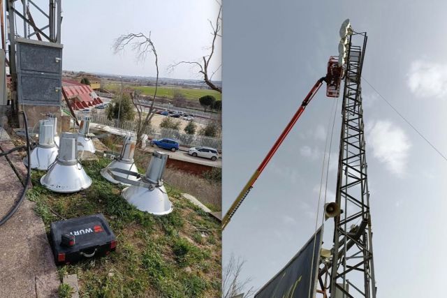 El Ayuntamiento cambia las luces del Estadio Municipal del Salto del Caballo