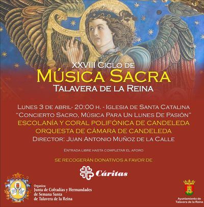 Talavera acoge esta tarde "Concierto Sacro. Música para un lunes de pasión"