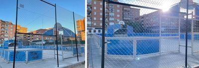 La pista polideportiva junto al Nuevo Centro está lista tras la reforma