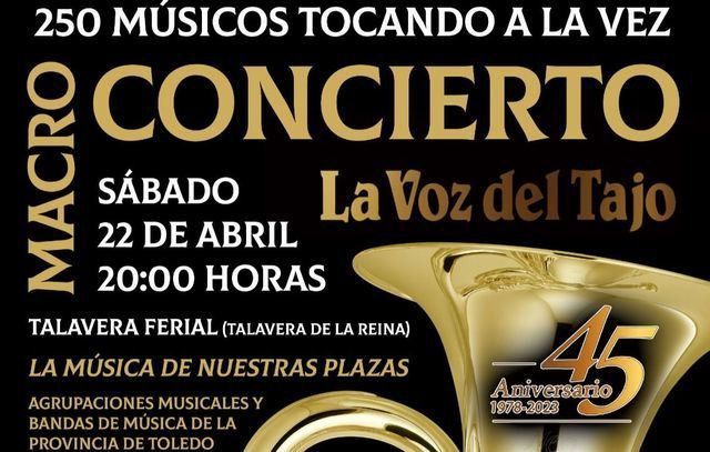 ¿Te imaginas escuchar a más de 250 músicos tocando juntos? Este sábado en Talavera