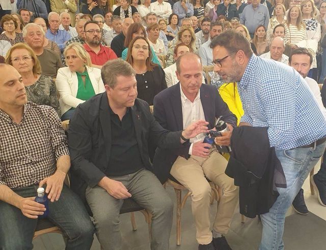 El presidente de Castilla-La Mancha y candidato a la reelección, Emiliano García-Page, en Guadalajara - EUROPA PRESS