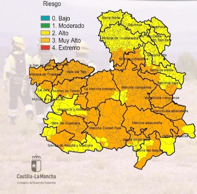 La provincia de Toledo, en riesgo muy alto de incendios forestales