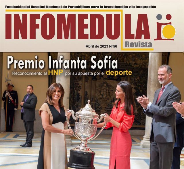 El Premio Infanta Sofía al Hospital de Parapléjicos, portada de la revista Infomédula